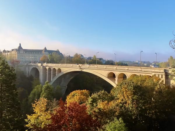 Luxembourg city skyline